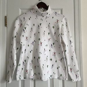 Talbots Winter Scene Turtleneck